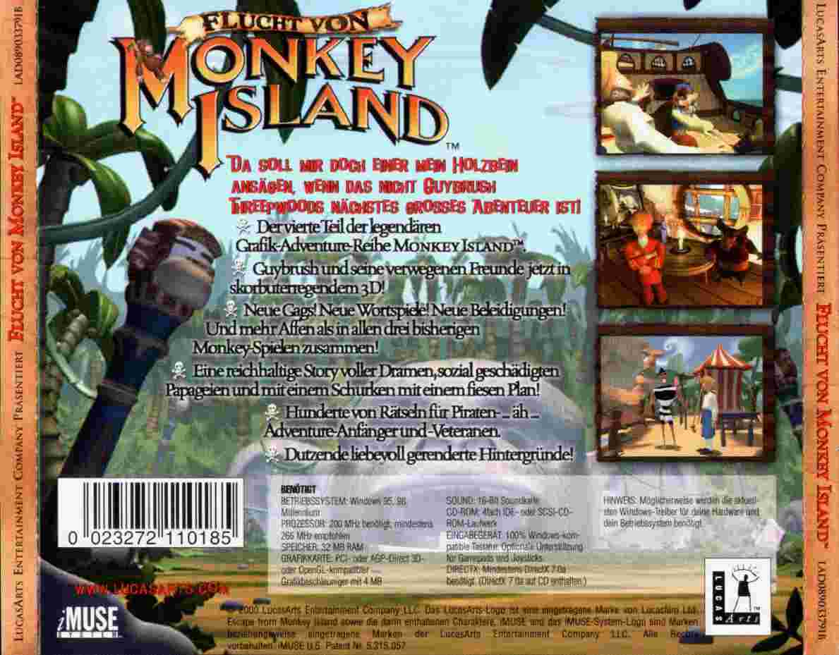 flucht von monkey islands back